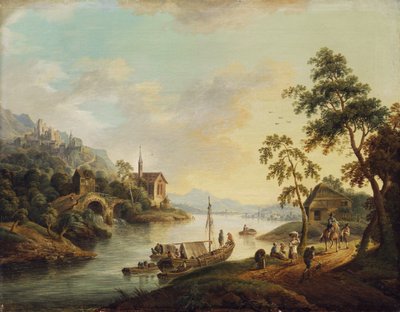 Rhenlandskap av Christian Georg Schutz