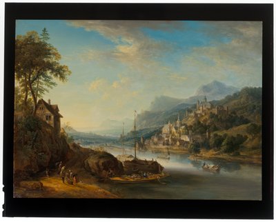 Ett par Rhenlandskap av Christian Georg the Elder Schuetz