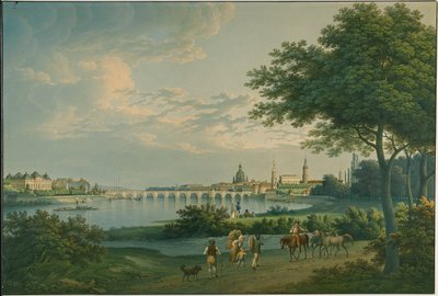 Utsikt över Dresden av Christian Gottlob Hammer