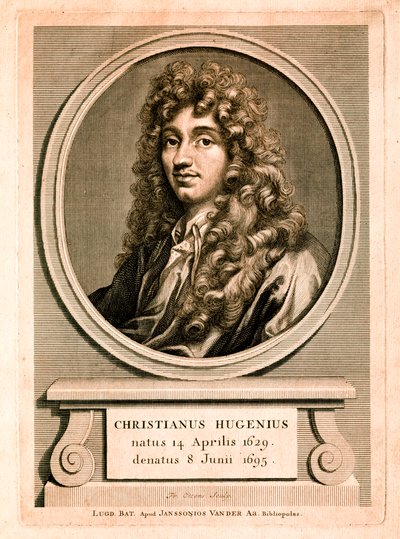 Porträtt av Christiaan Huygens (gravyr) av Christian Huygens