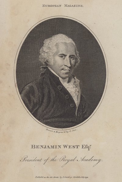 Benjamin West, angloamerikansk konstnär av Christian Josi
