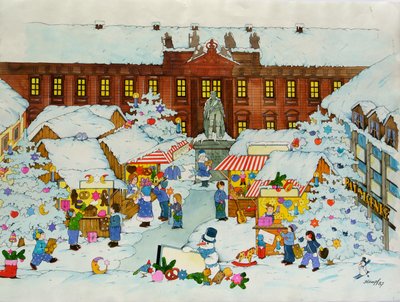 Julmarknad (Gamla stan, Erlangen University) av Christian Kaempf