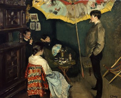 Ett hörn i min studio av Christian Krohg