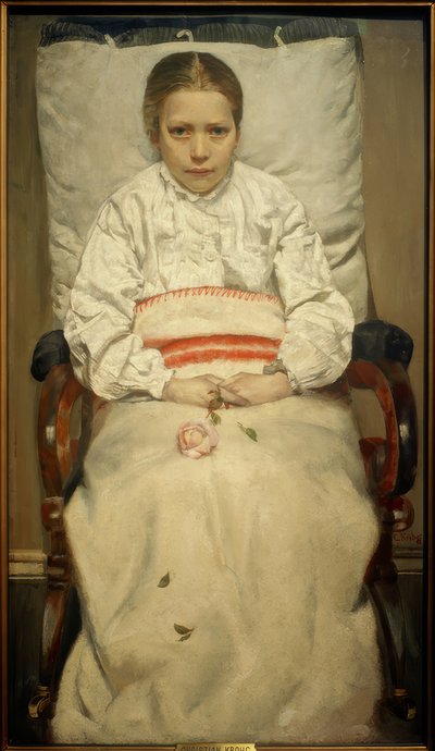 Sjuk tjej av Christian Krohg
