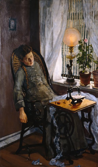 Sömmerska av Christian Krohg