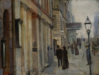Hörnet Karl Johan gatan och Dronningen gatan av Christian Krohg