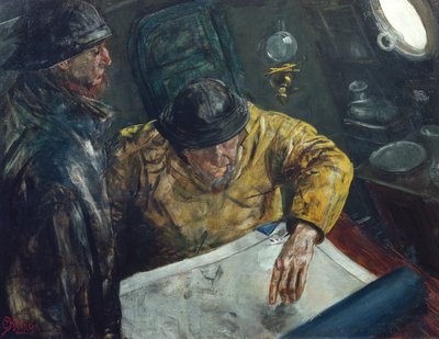 Kursen är satt, c.1888 av Christian Krohg