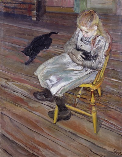 Flickan med katterna av Christian Krohg