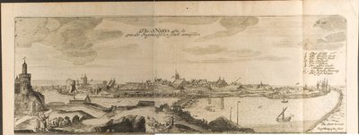 Narva Illustration från resor till den store hertigen av Muscovy och kungen av Persien av Adam Olear av Christian Lorenzen Rothgiesser