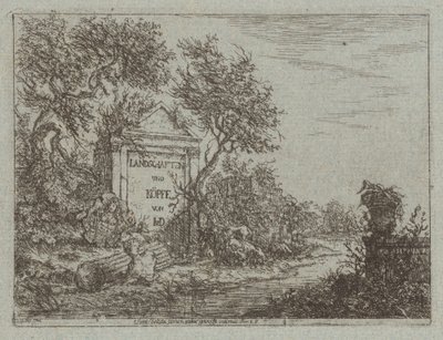 Landskap och huvuden av Christian Ludwig von Hagedorn