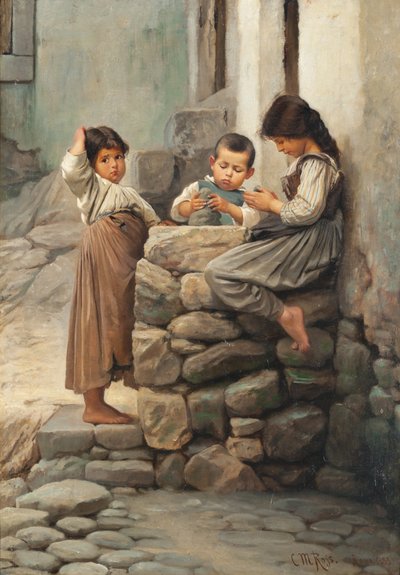 De små krukmakarna, 1883 av Christian Meyer Ross