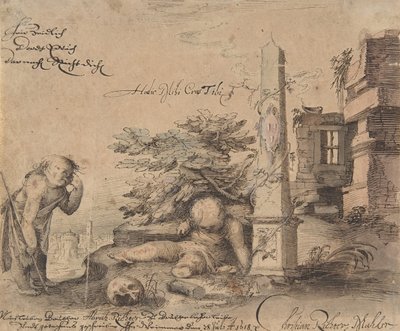 Allegori om livets förgänglighet, 1618. av Christian Richter