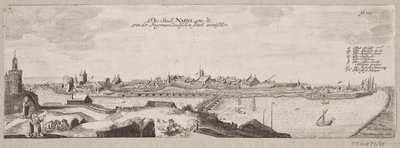Prospekt av Narva sett från floden av Christian Rothgiesser