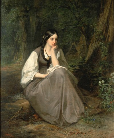 Evangeline, 1861. av Christian Schussele