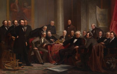Framstegsmän, 1862. av Christian Schussele