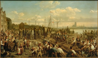 Nedläggning av telegrafkabel 1878 av Christian Sell