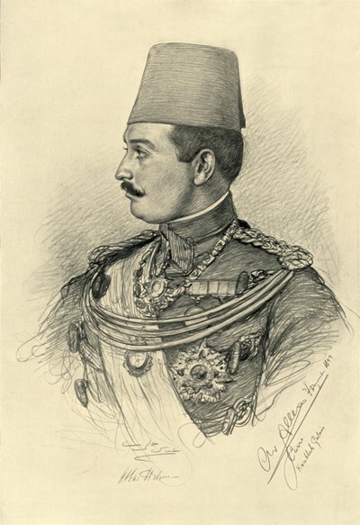 Abbas II Helmy Bey, Koubbeh-palatset, Kairo, Egypten, 1898. av Christian Wilhelm Allers