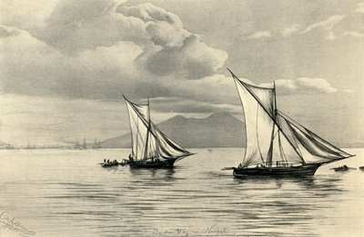 I Neapelbukten, 1898. av Christian Wilhelm Allers