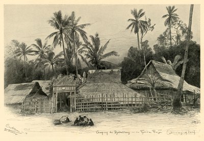 Kampong nära Jomblang, Semarang, Java, 1898. av Christian Wilhelm Allers