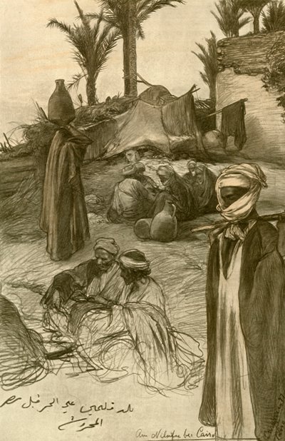 På Nilens strand i Kairo, 1898. av Christian Wilhelm Allers