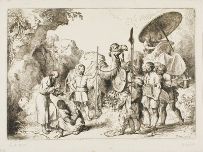 Dop av kammarherren av drottning Candace av Etiopien av Christian Wilhelm Ernst Dietrich