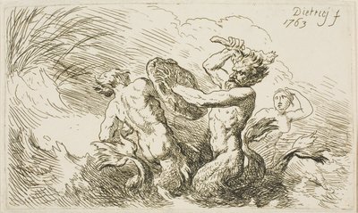 Slaget vid Tritonerna av Christian Wilhelm Ernst Dietrich