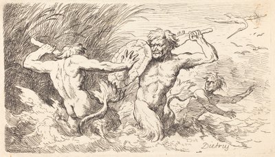 Kämpar mot Tritons av Christian Wilhelm Ernst Dietrich