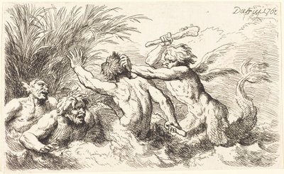 Stridande tritoner av Christian Wilhelm Ernst Dietrich