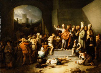 Kristus botar de sjuka, av Christian Wilhelm Ernst Dietrich