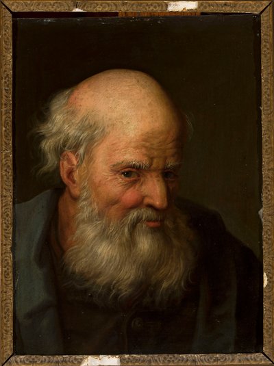 Huvud av en gammal man (Sankt Petrus?) av Christian Wilhelm Ernst Dietrich