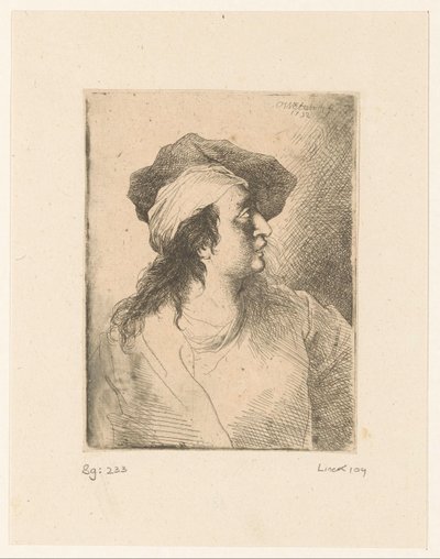 Uppåtvänd figur med basker av Christian Wilhelm Ernst Dietrich