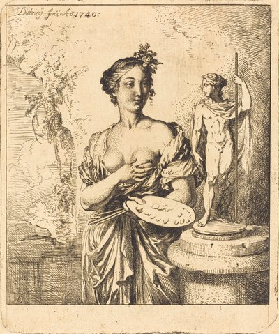 Målning av Christian Wilhelm Ernst Dietrich