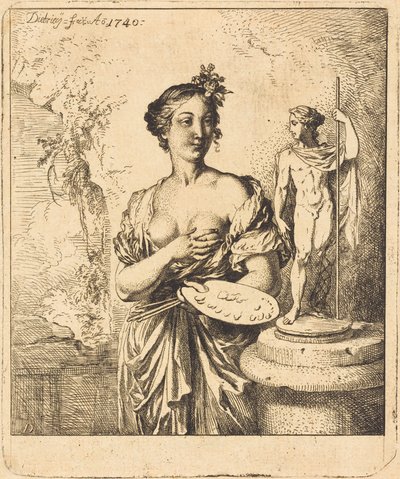 Målning av Christian Wilhelm Ernst Dietrich