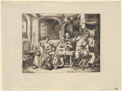 Satyr hos bonden av Christian Wilhelm Ernst Dietrich