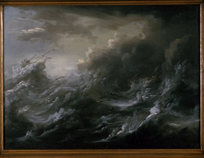 Sjöstorm och skeppsbrott av Christian Wilhelm Ernst Dietrich