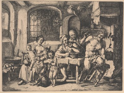 Satyren i böndernas hus av Christian Wilhelm Ernst Dietrich
