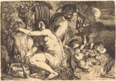 Satyrens familj av Christian Wilhelm Ernst Dietrich