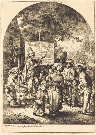 Sångaren på Country Fair av Christian Wilhelm Ernst Dietrich