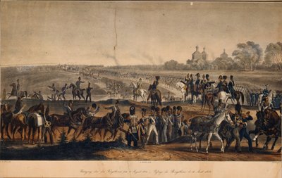 Korsningen av Dnepr den 14 augusti 1812, 1820-talet av Christian Wilhelm Faber du Faur von