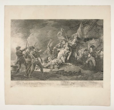 General Montgomerys död i Quebec (La Mort du General Montgomery devant Quebec) av Christian Wilhelm Ketterlinus
