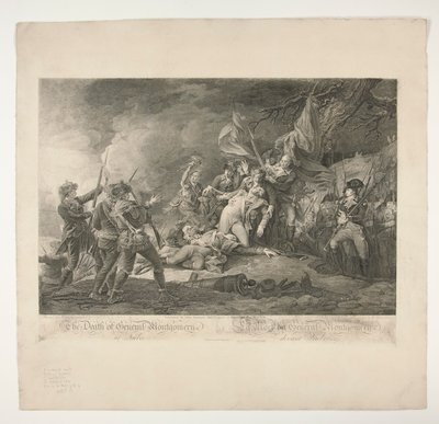 General Montgomerys död i Quebec av Christian Wilhelm Ketterlinus