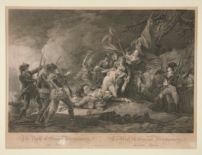 General Montgomerys död av Quebec av Christian Wilhelm Ketterlinus