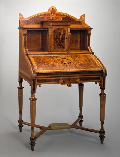 Skrivbord, Herter Brothers Company, 1869-71 (trä) av Christian and Gustave 1830 98 Herter
