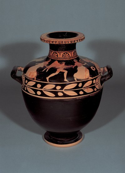 Attic rödfigur hydria föreställande Boreas förföljer Oreithia, 440-430 f.Kr. (lera) av Christie Painter attr. to Christie Painter attr. to