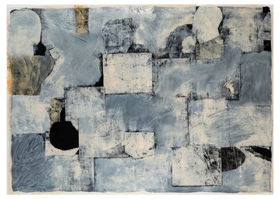 Mortal Majestic, 2017 (monotryck/målning på papper) av Christina Fedyk