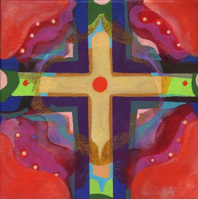 Meditation 40 On the Horizon, ca 2017 (akryl på duk) av Christina Saj