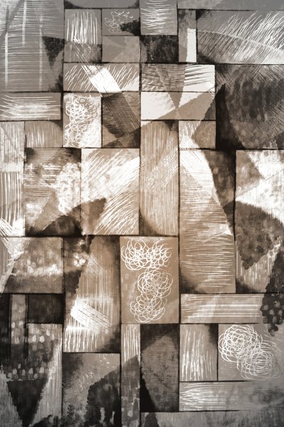 Sepia – geometriska lager av Christina Sillen
