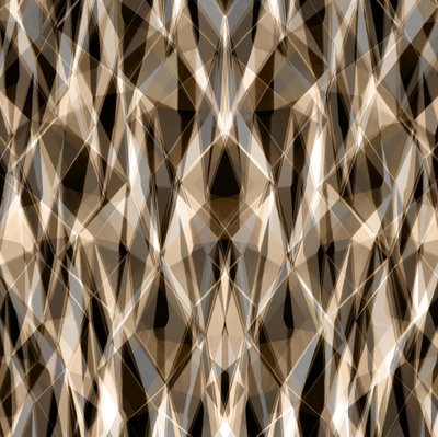 Varm geometrisk abstraktion av Christina Sillen