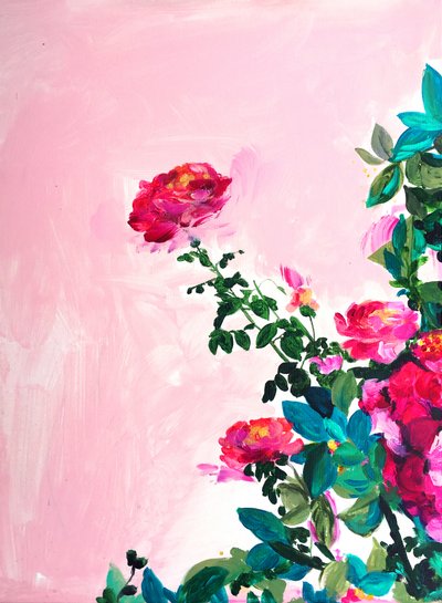 Den färgsprakande rosenträdgården av Christine Lindstrom