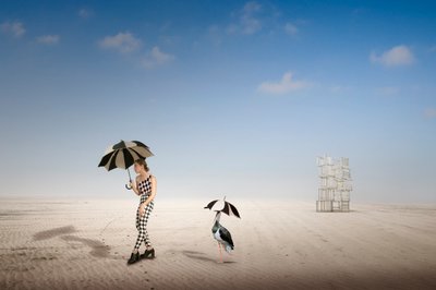 En surrealistisk vandring i öknen av Christine von Diepenbroek